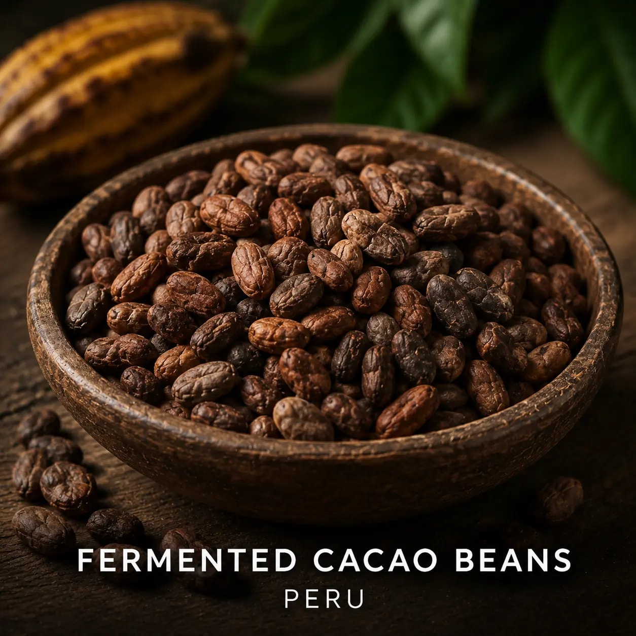 Gefermenteerde cacaobonen